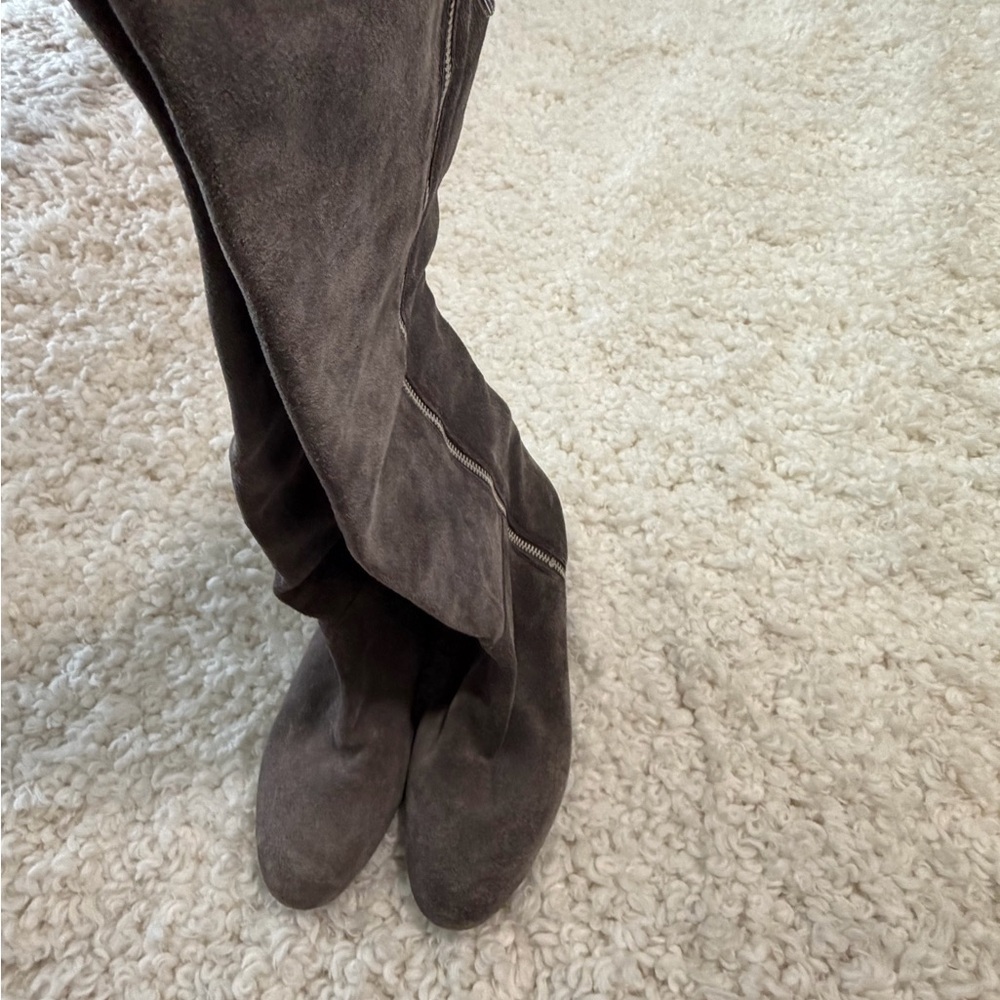 size 8 boots suede BCBGeneration Over the Knee Gray Boots